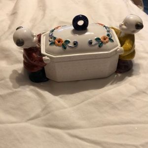 Hand Painted Takahashi San Francisco Japanese Kids Figurines 4.5” Tall